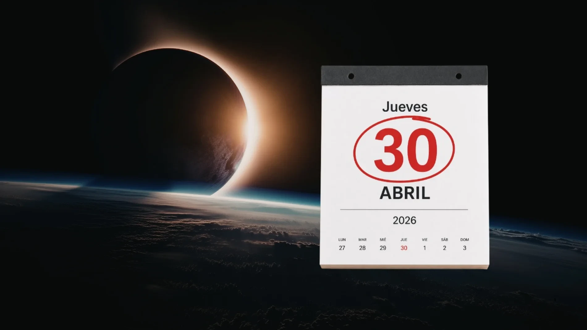 El 30 de abril será el “ensayo” del gran eclipse de agosto: así puedes comprobar si lo verás desde tu casa