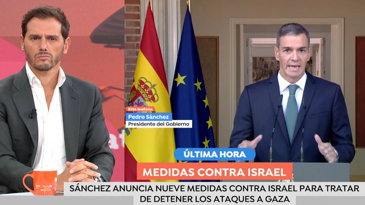Albert Rivera se estrena en 'Espejo Público' desgranando las medidas de Pedro Sánchez contra Israel: 