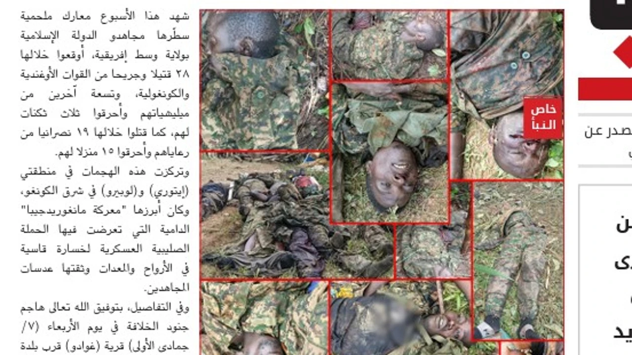 El Estado Islámico hace un collage con las fotos de soldados y cristianos asesinados en los últimos días en el Congo