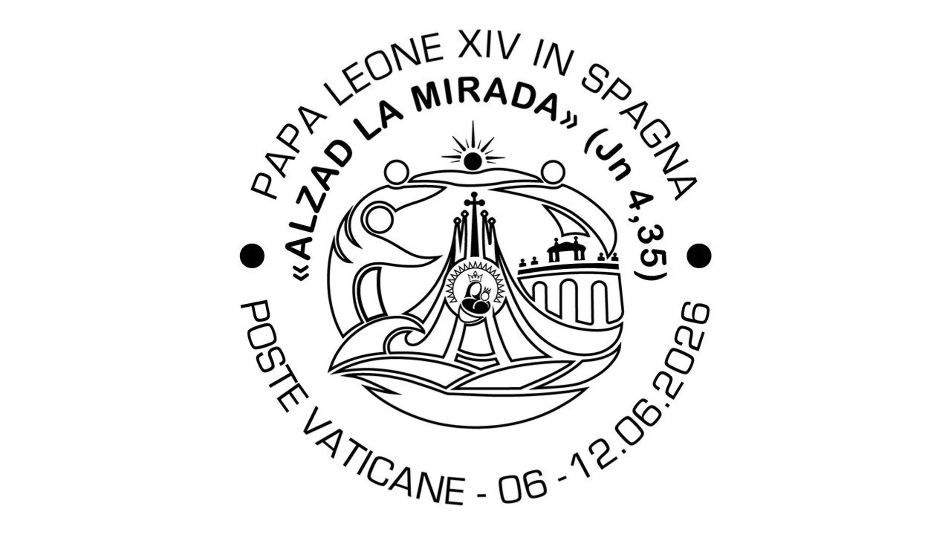 El Vaticano emite un matasellos con motivo de la visita del Papa a España