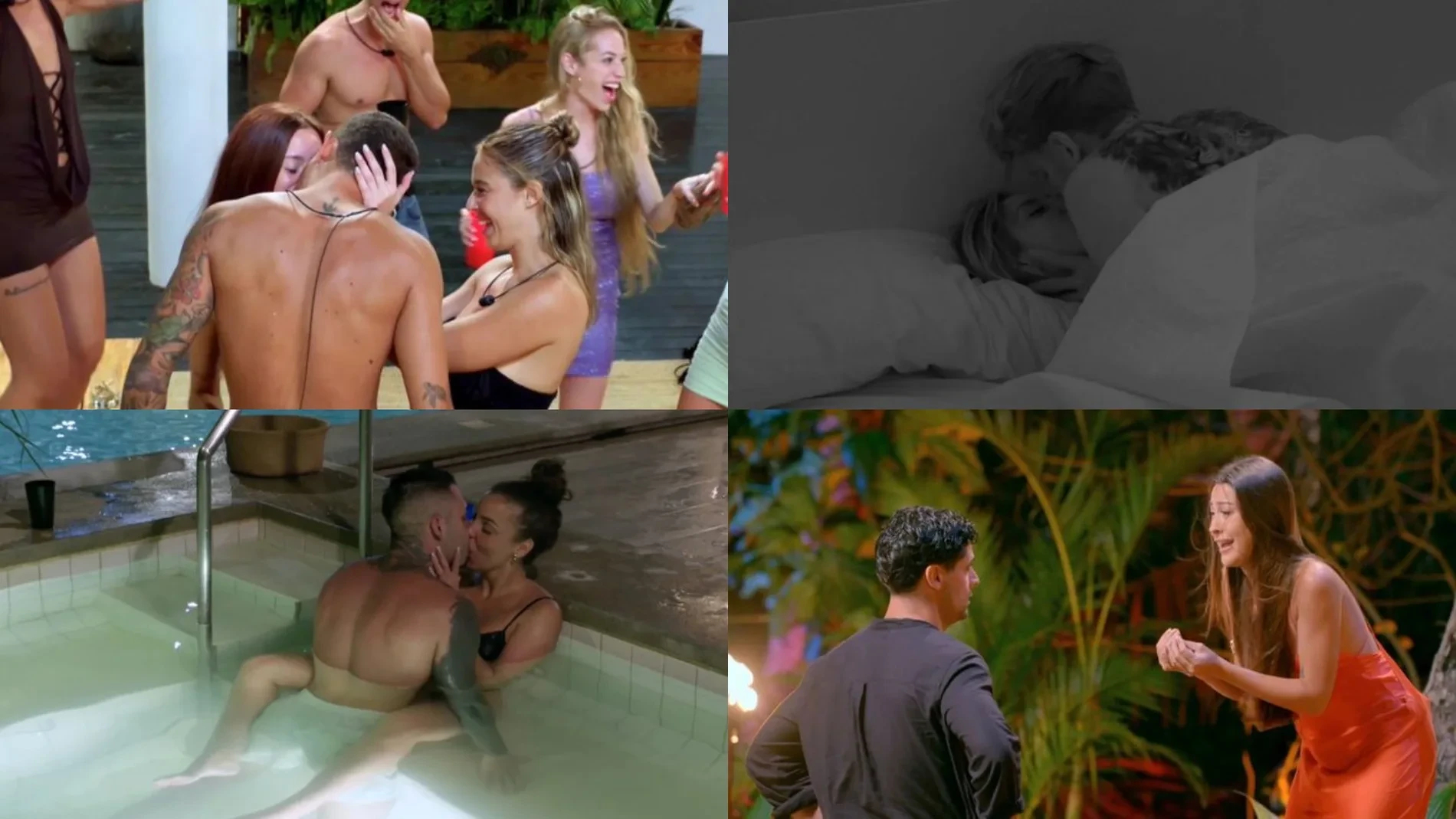 Relaciones íntimas, tríos, besos en el jacuzzi y una hoguera de confrontación llena de gritos en 'La isla de las tentaciones'