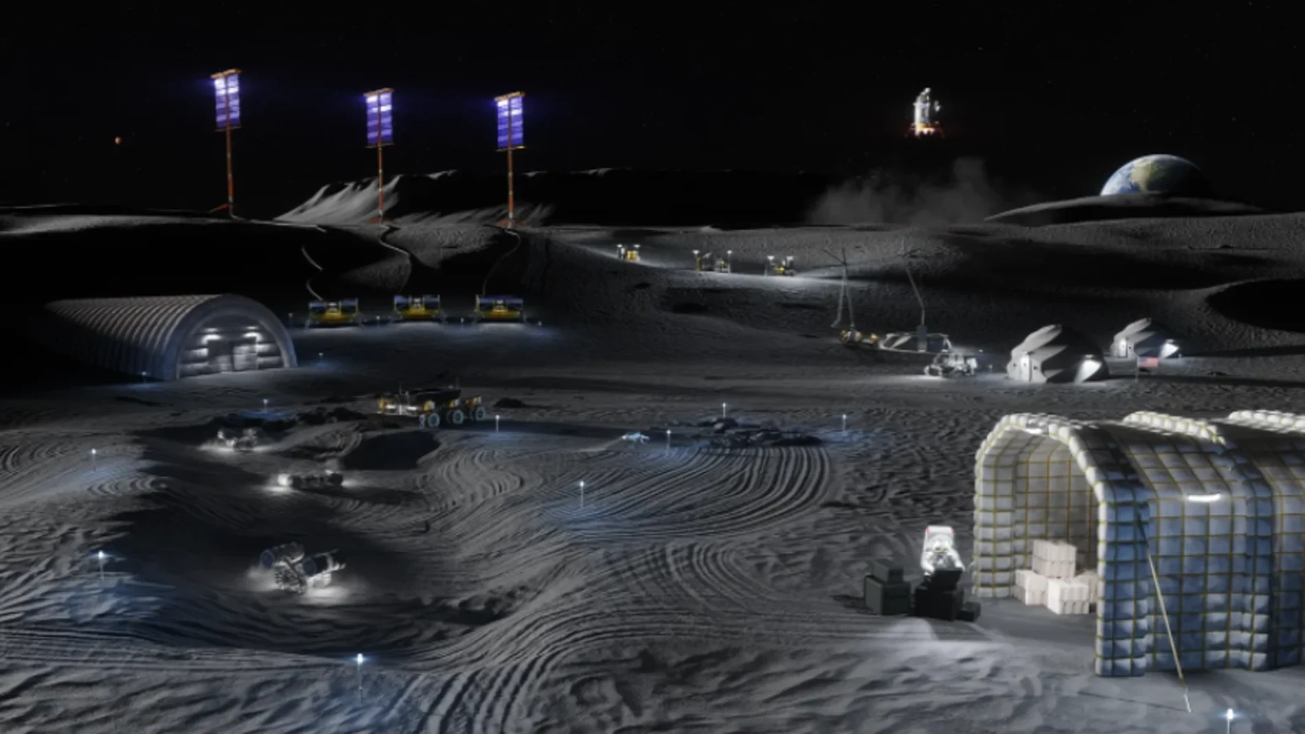 La NASA presenta su base lunar: “Tendrá cientos de kilómetros cuadrados”
