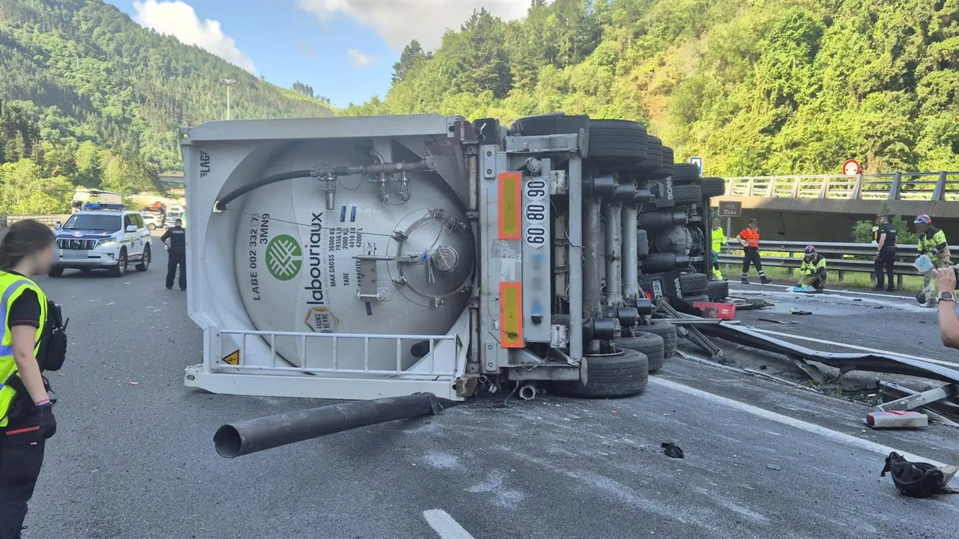 Accidente en Elgoibar, en directo: Última hora de la apertura carretera AP-8