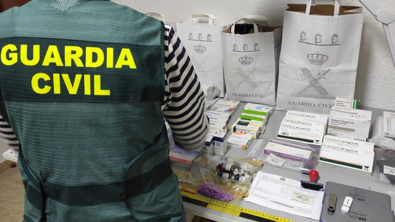 La Guardia Civil detiene a 22 personas de una organización dedicada a la venta ilegal de medicamentos por internet