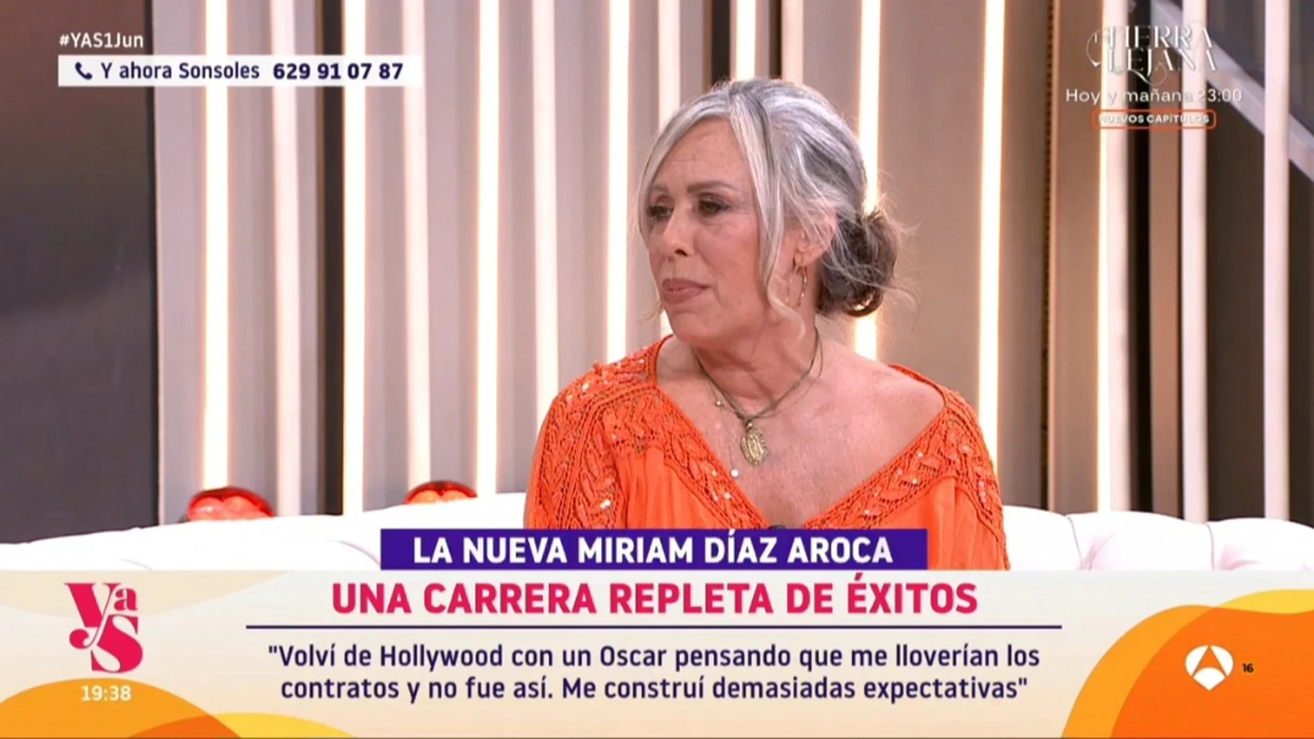 Miriam Díaz Aroca repasa su carrera en 'Y ahora Sonsoles': de la presión de sus inicios al aprendizaje tras ganar el Óscar