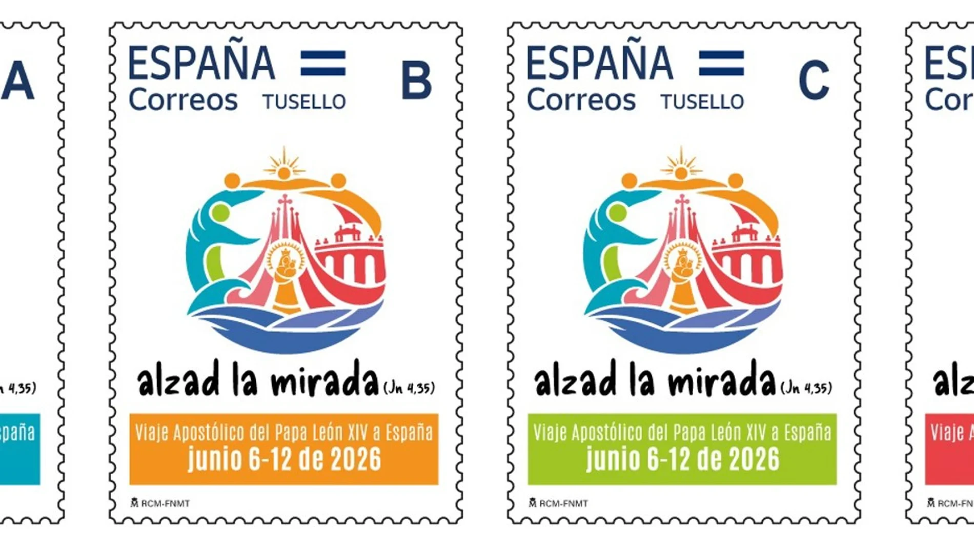Correos emite sellos conmemorativos del viaje del Papa a España