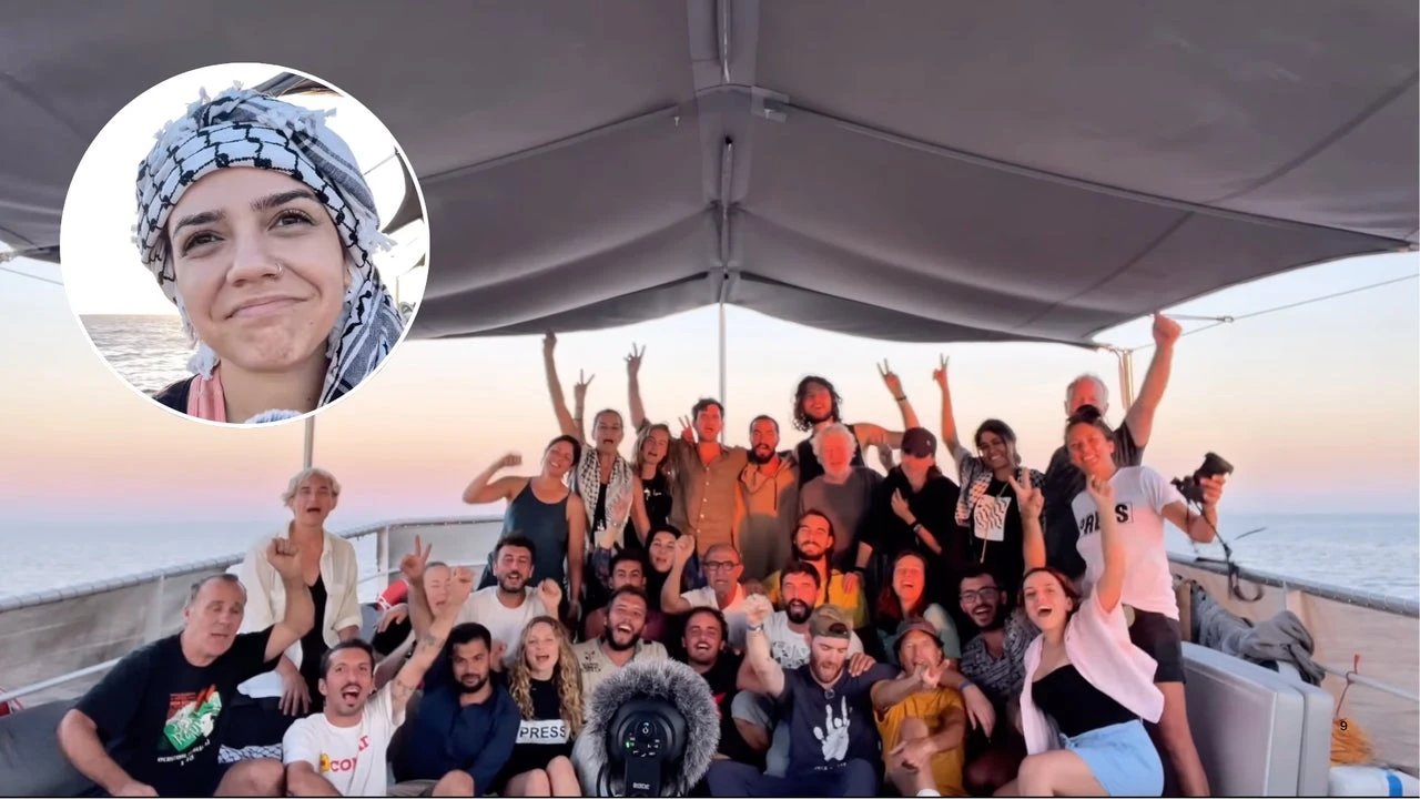 Giovanna Vial, periodista a bordo de la flotilla: 