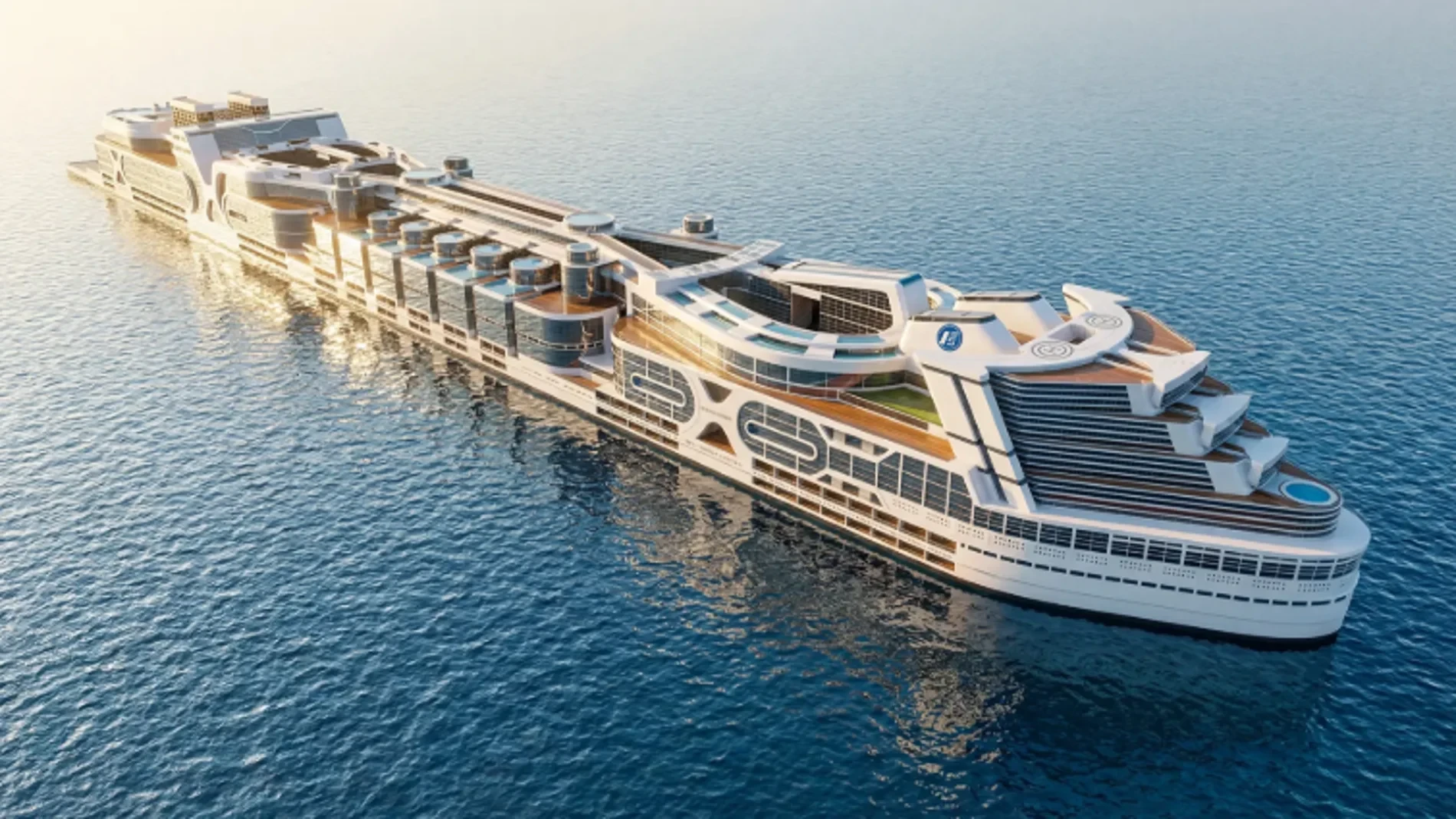 Este barco de más de kilómetro y medio de eslora podría convertirse en la mayor ciudad flotante del mundo
