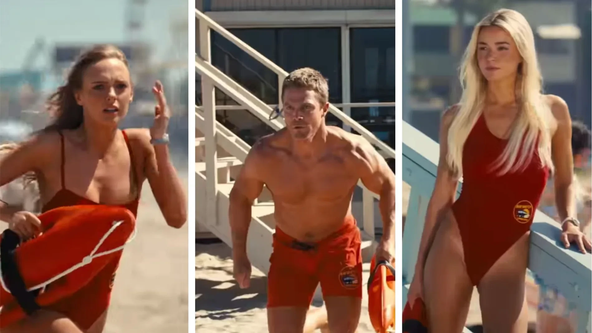 La nueva generación de 'Los vigilantes de la playa' ya se viste de rojo: Stephen Amell muestra el primer avance de la secuela