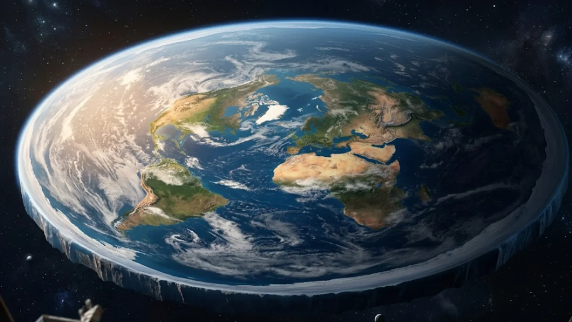 ¿Qué pasaría si la Tierra fuera realmente plana?
