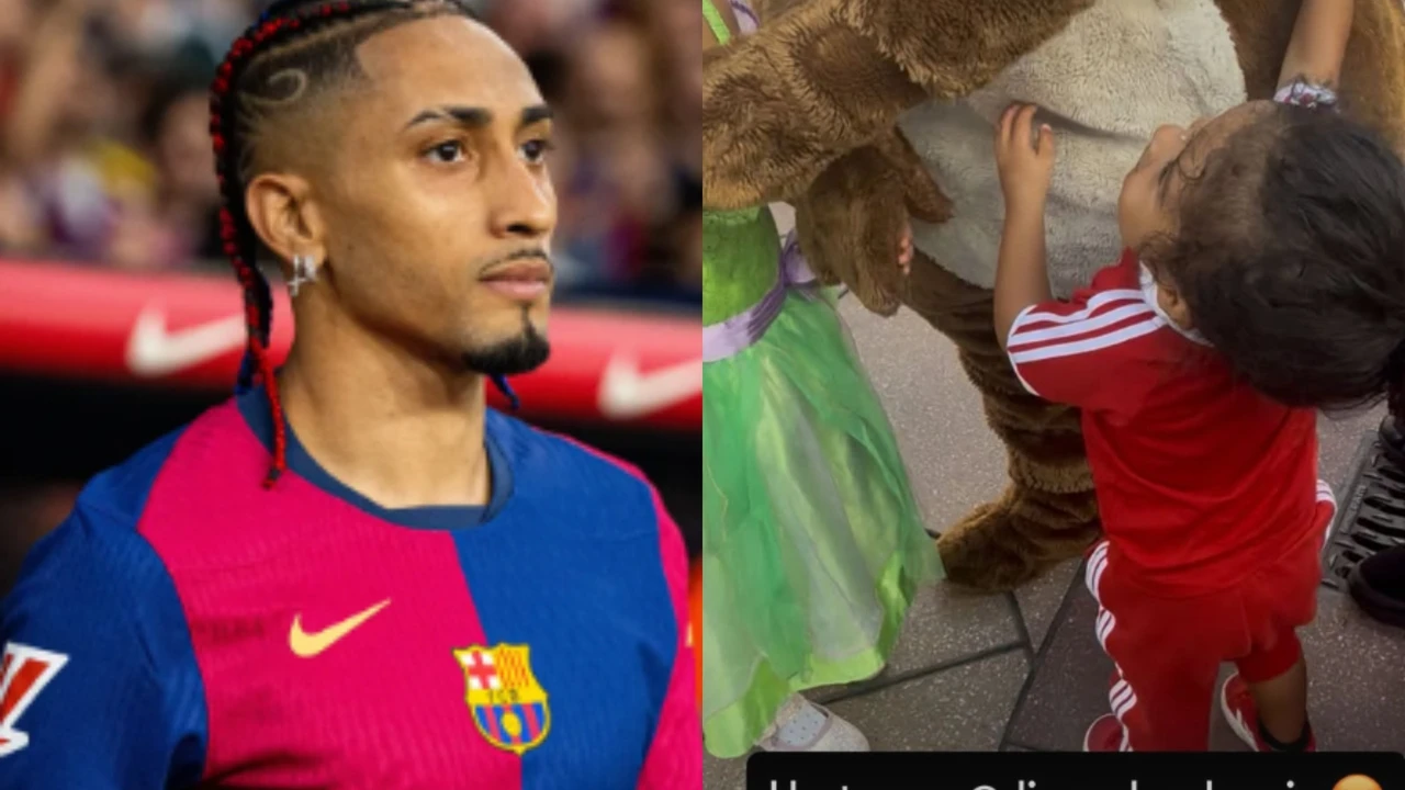 Raphinha dispara contra Disneyland París por lo que le hicieron a su hijo: 
