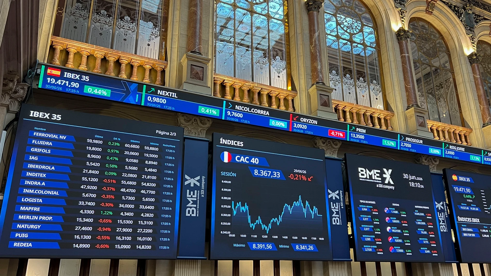 El Ibex 35 se anima al final de la sesión