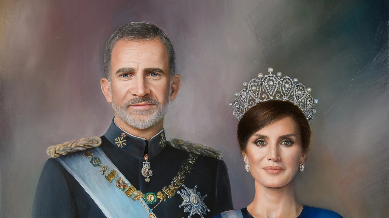 Hablamos con el pintor del primer cuadro conjunto de los Reyes Felipe VI y Letizia: 