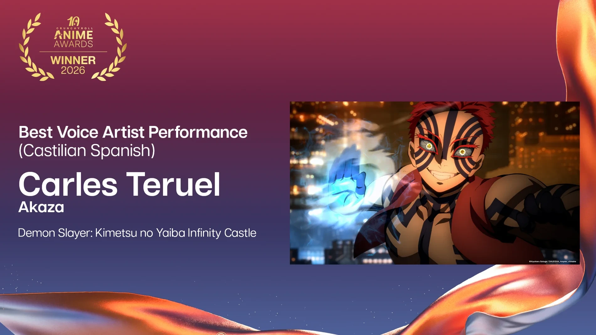 Crunchyroll anuncia los ganadores de los Anime Awards 2026