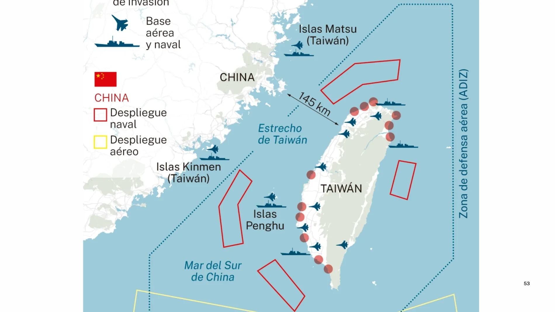 Buques de China y Taiwán protagonizan un peligroso enfrentamiento marítimo