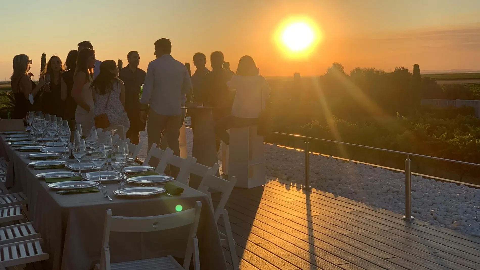 El eclipse total, en Bodegas José Pariente