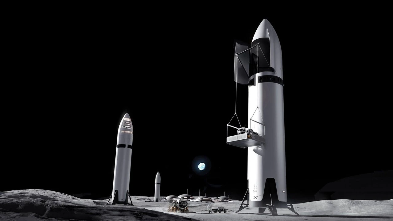 SpaceX muestra el interior del módulo de aterrizaje lunar Starship HLS, tan alto como un edificio de 17 pisos