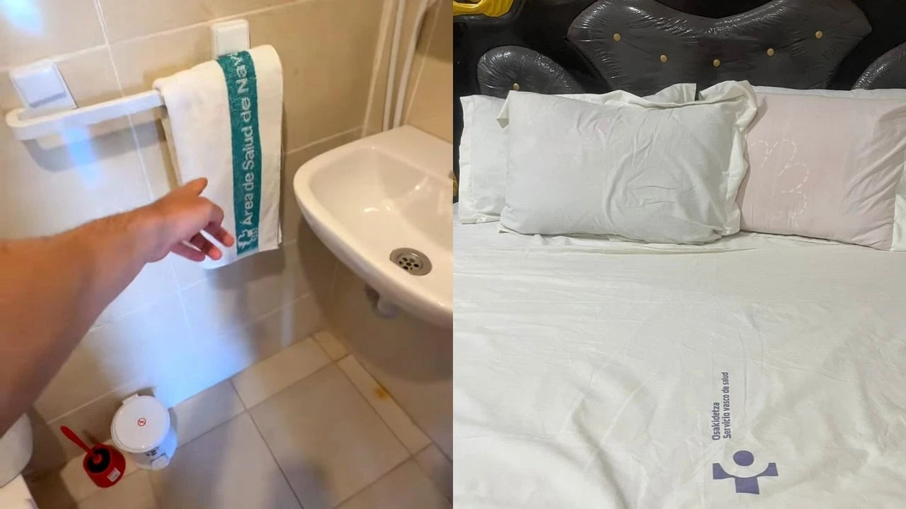 Un influencer viaja a Marruecos y descubre que las toallas del hotel son de hospitales españoles: 