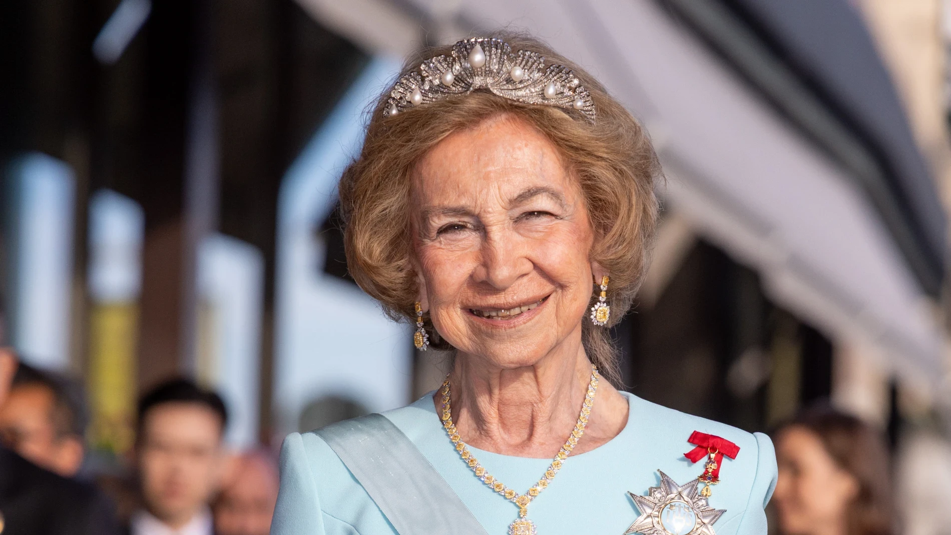 Doña Sofía lució joyas valoradas en seis millones de euros en Estocolmo