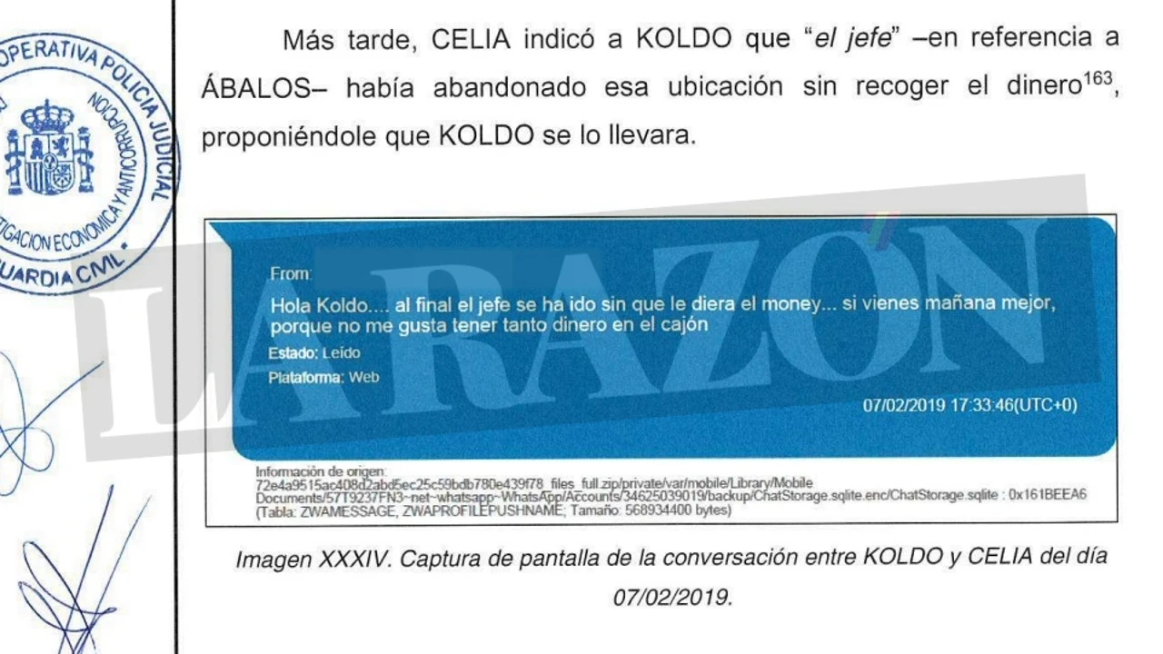 Una empleada del PSOE custodió el metálico para el 