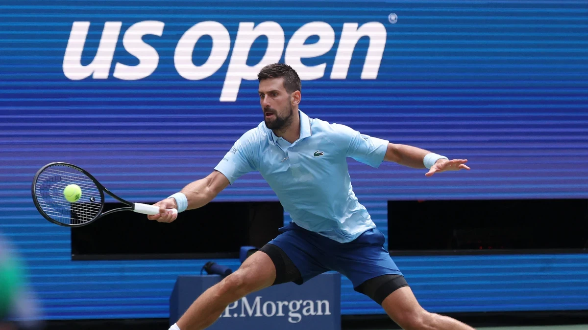 Djokovic se deja un set ante Zachary Svajda antes de meterse en la tercera ronda del US Open