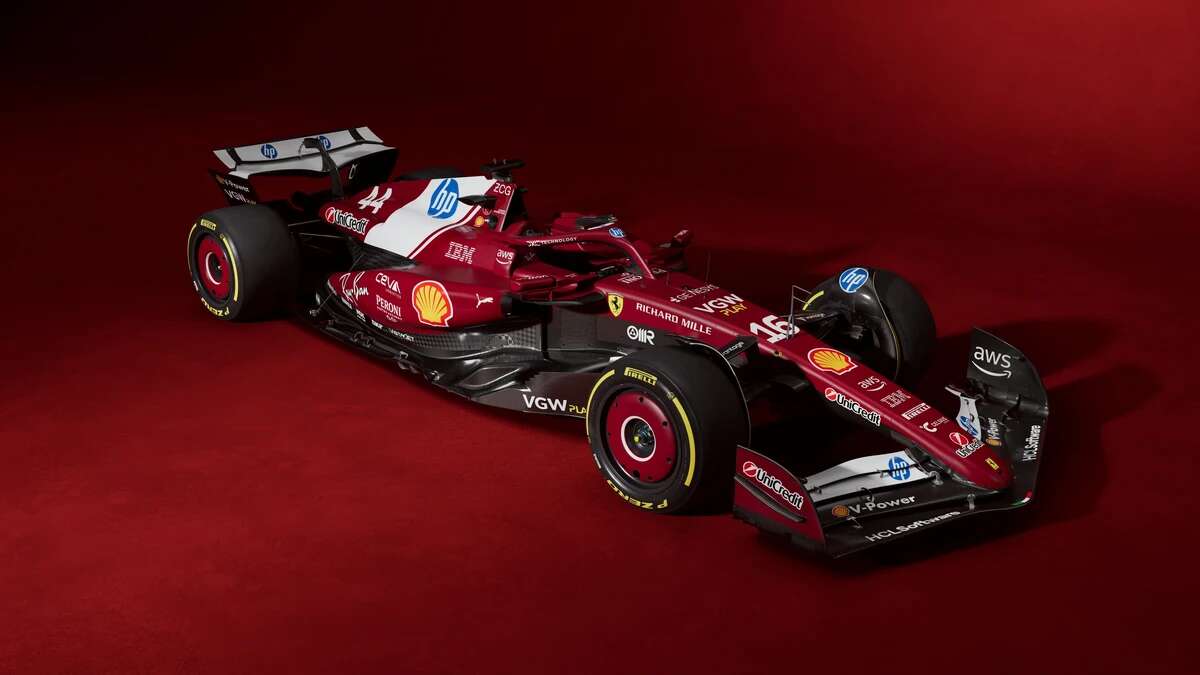 Así es el SF-25, el nuevo monoplaza de Ferrari para el Mundial de F1 2025