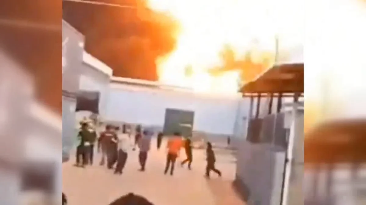 Video: Momentos de pánico y angustia en el incendio de una nave industrial de Chile