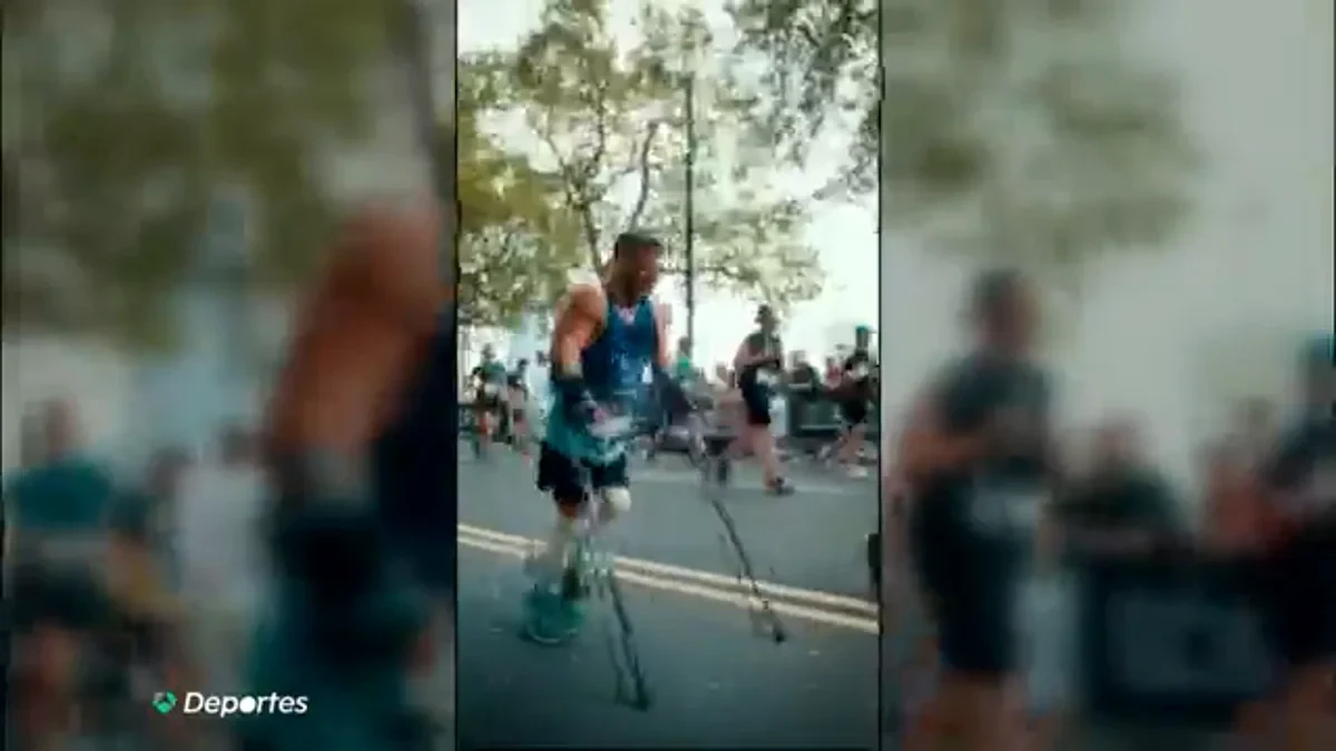 La gesta del atleta paralímpico David Wetherill: nuevo récord de maratón en muletas