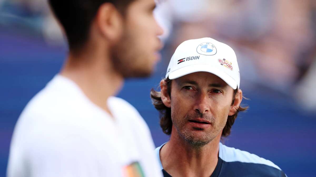 Juan Carlos Ferrero rompe a llorar tras el título de Alcaraz en Pekín