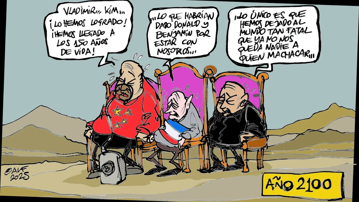 La inmortalidad de China, Rusia y Corea del Norte, en la viñeta gráfica de Alfredo Boto