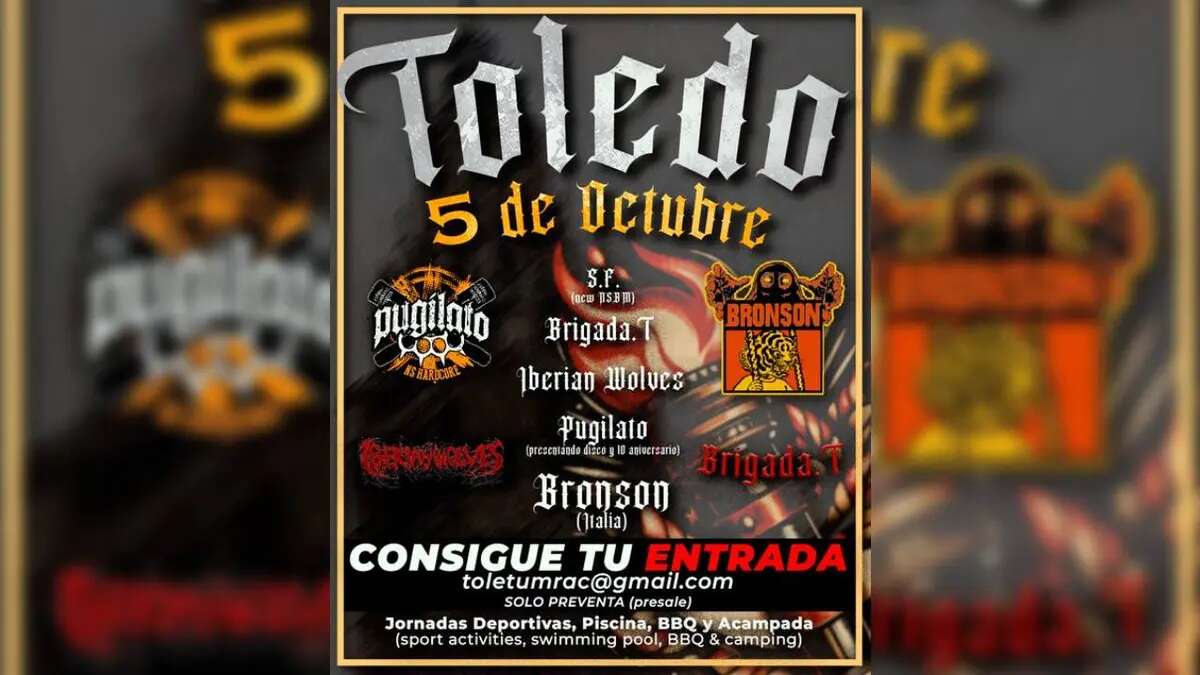 Megaconcierto nazi en Toledo: para conocer la ubicación hay que pagar 30 euros