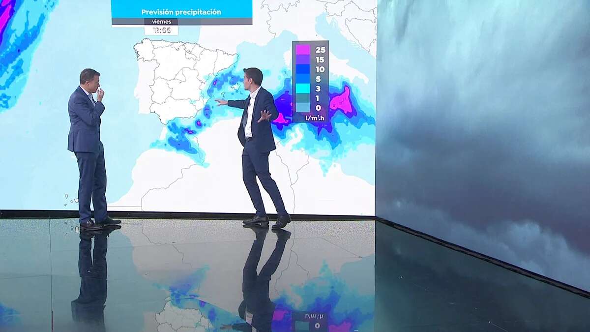 El anuncio de cambio de tiempo de César Gonzalo: fuertes tormentas en el Mediterráneo, hasta con nevadas en las montañas