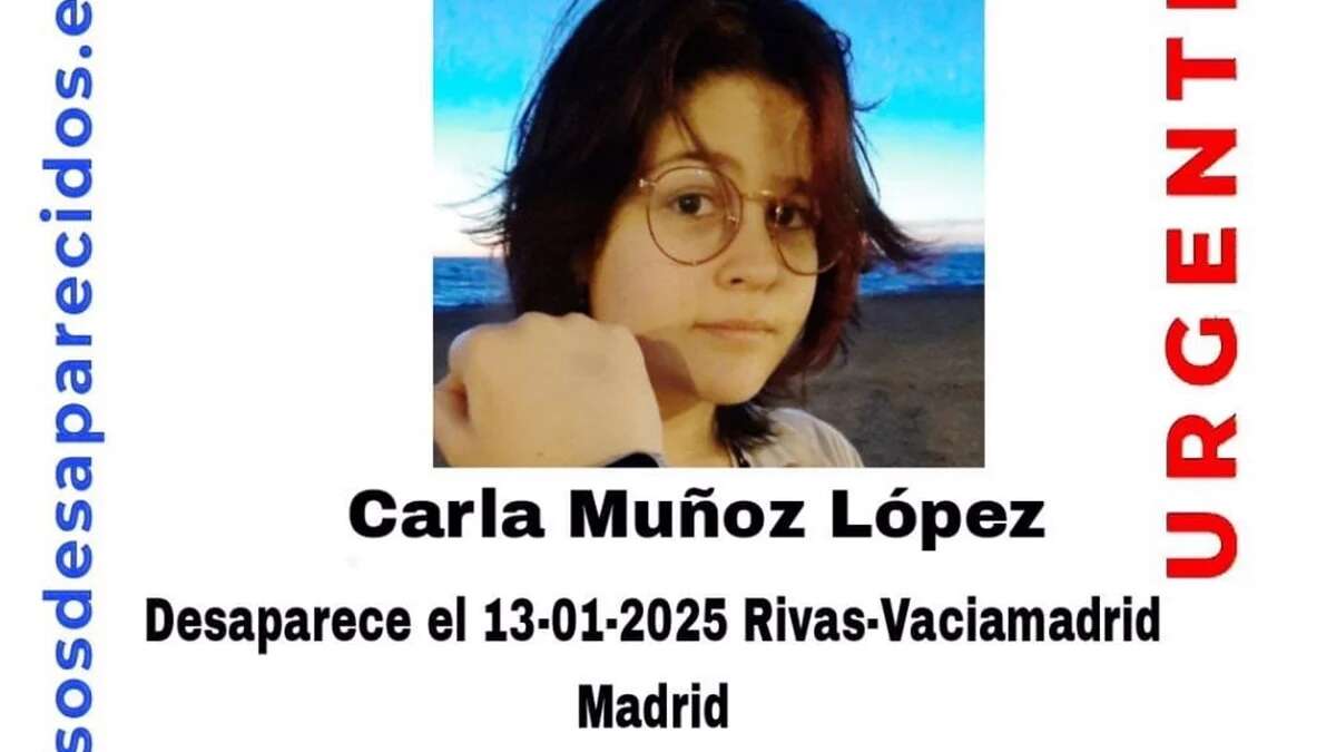 Se busca a Carla Muñoz, una niña de 15 años desaparecida en Rivas