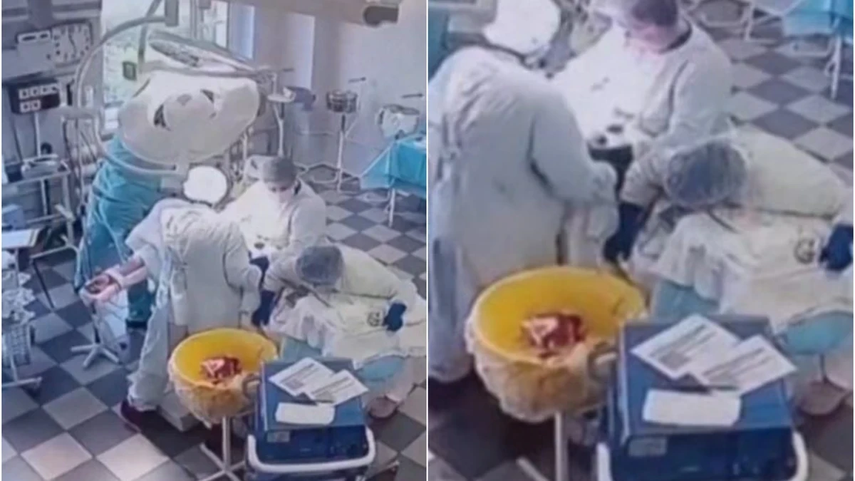 Vídeo: Impactantes imágenes de un quirófano ruso temblando por el terremoto mientras operan a un paciente