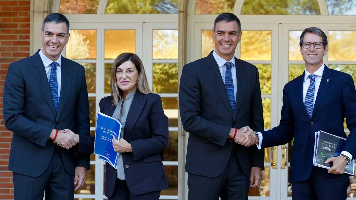 Sánchez continúa con la ronda de reuniones y recibe en Moncloa a los presidentes autonómicos de Cantabria, La Rioja y Asturias