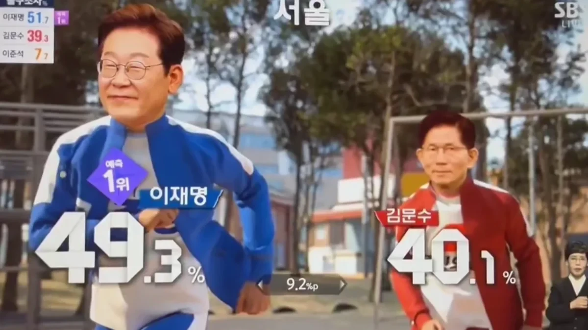 Corea del Sur revoluciona la cobertura electoral: IA, disfraces y espectáculo para atraer a los jóvenes