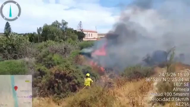 Diez incendios registrados en Andalucía y Extremadura este fin de semana