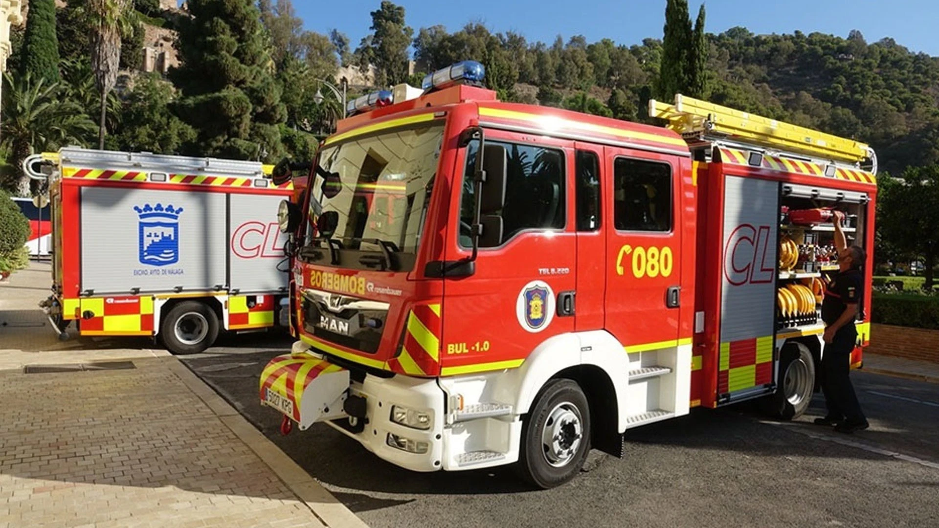Evacuadas cuatro personas por el incendio de una vivienda en Málaga