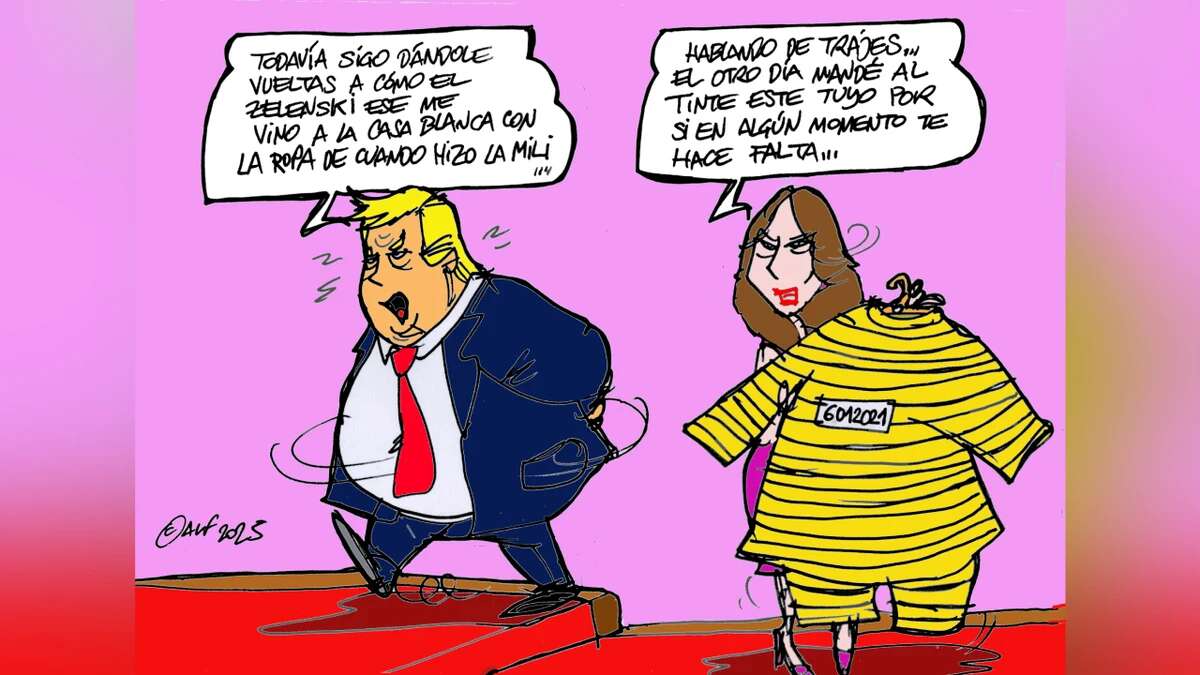 Las presiones de Trump a Zelenski, en la viñeta gráfica