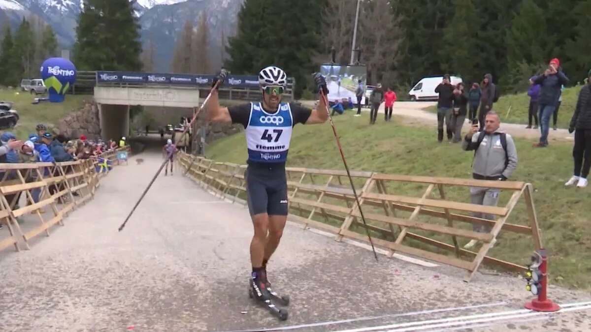 Imanol Rojo conquista el oro en el Mundial de rollerski, la curiosa modalidad parecida al esquí de fondo