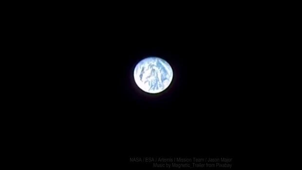 La nave Orión desvela cómo se contempla el amanecer en la Tierra viéndose desde la Luna