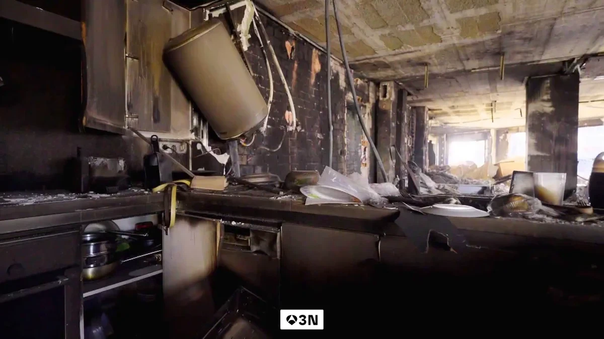 VÍDEO: Arranca la reconstrucción del edificio de Campanar por el incendio en el que murieron 10 personas