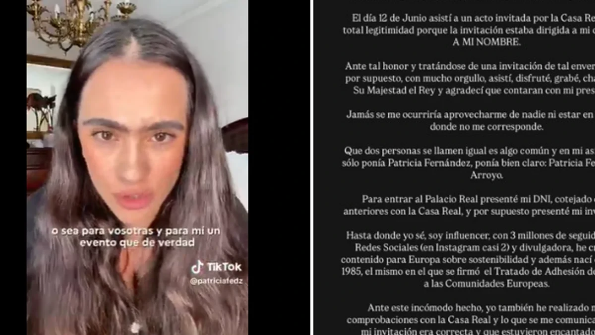 Una influencer asiste a un acto tras recibir por error una invitación que iba para otra mujer con su mismo nombre