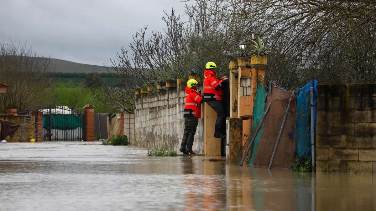 Una muerta y dos desparecidos por el temporal de lluvias en Andalucía