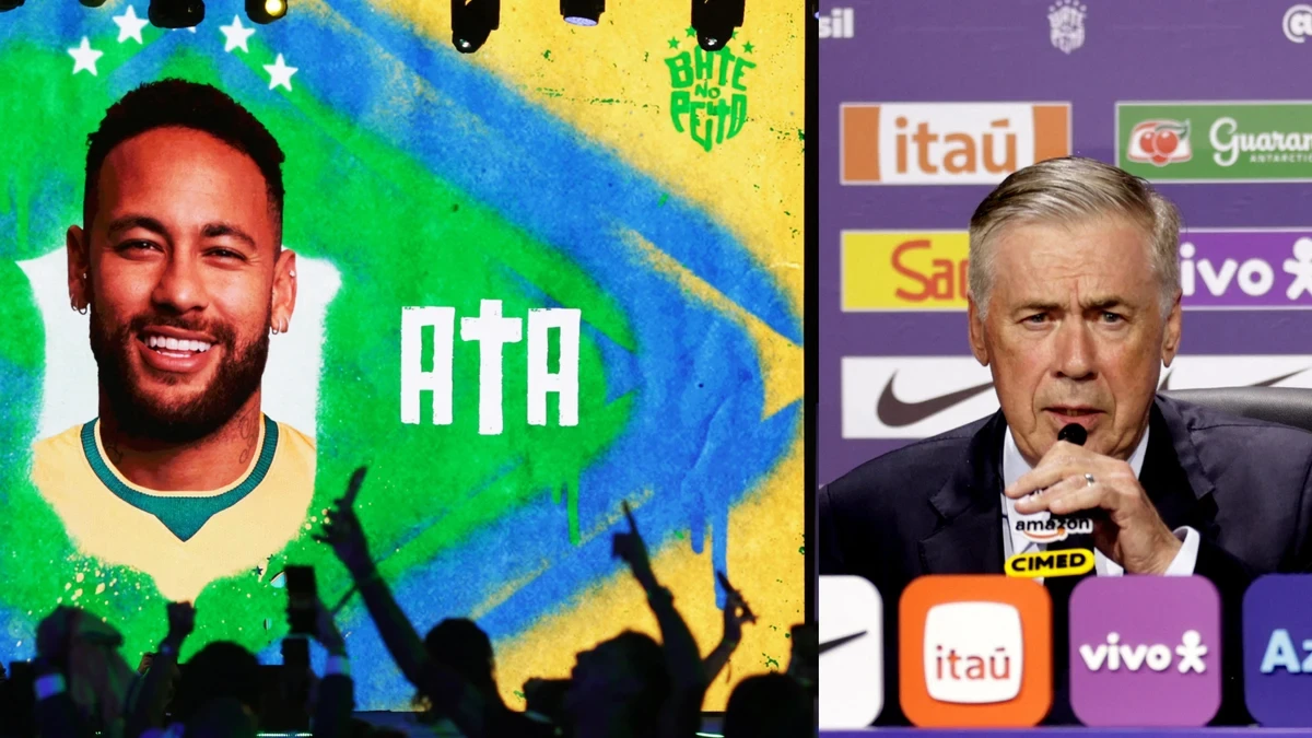 Ancelotti convoca a Neymar para el Mundial en una lista con Vinícius, Raphinha y Endrick