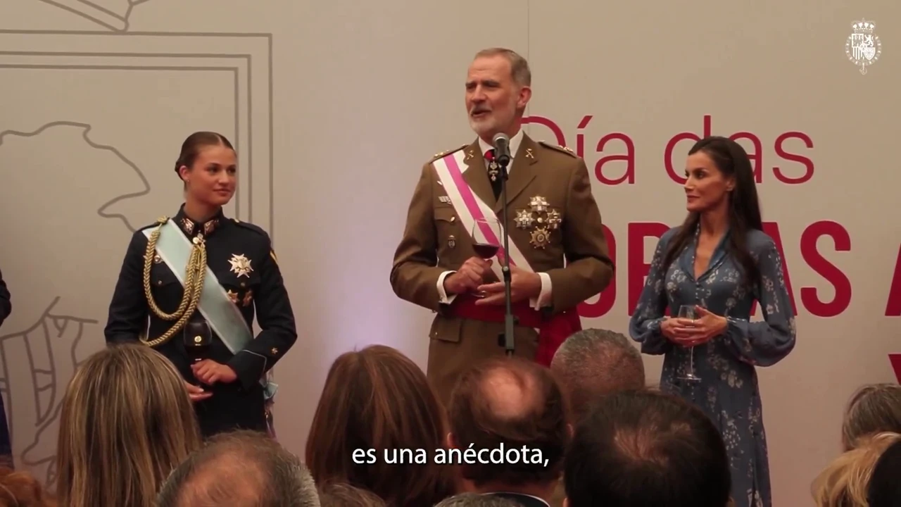 VÍDEO:El gracioso momento del rey Felipe VI en el brindis de las Fuerzas Armadas