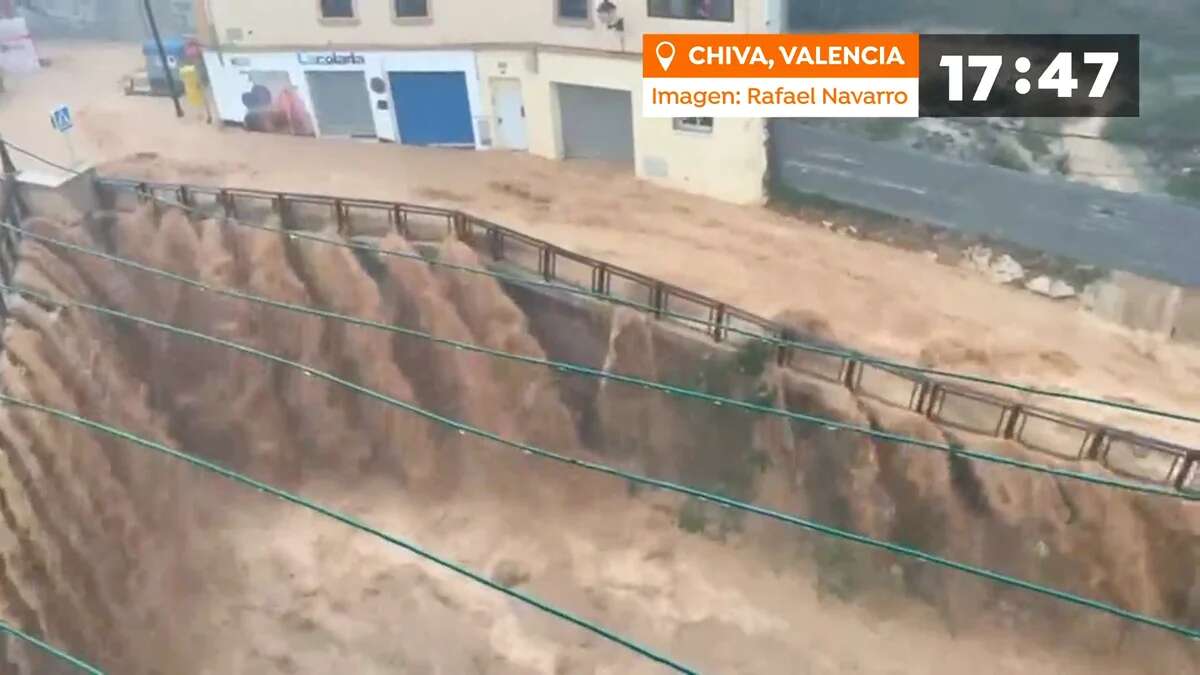 El barranco del Poyo aumentó 100 veces su caudal en menos de dos horas