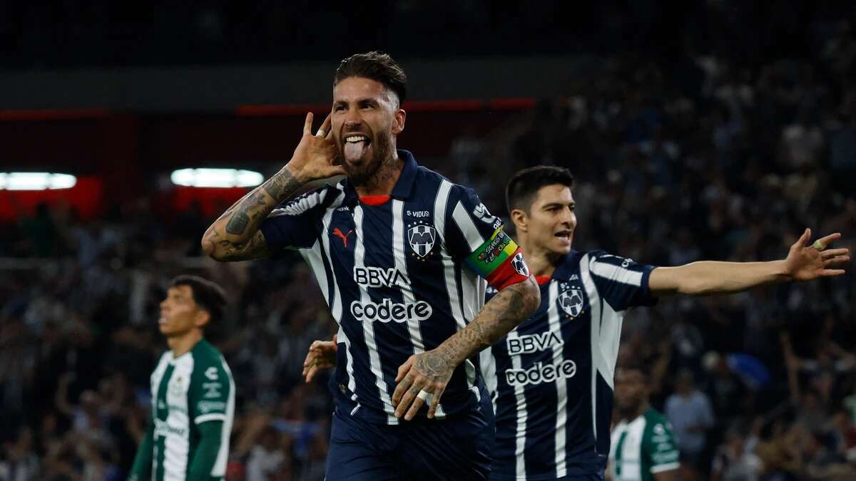 El primer gol de Sergio Ramos con Rayados de Monterrey: centro medido de Canales y cabezazo en plancha