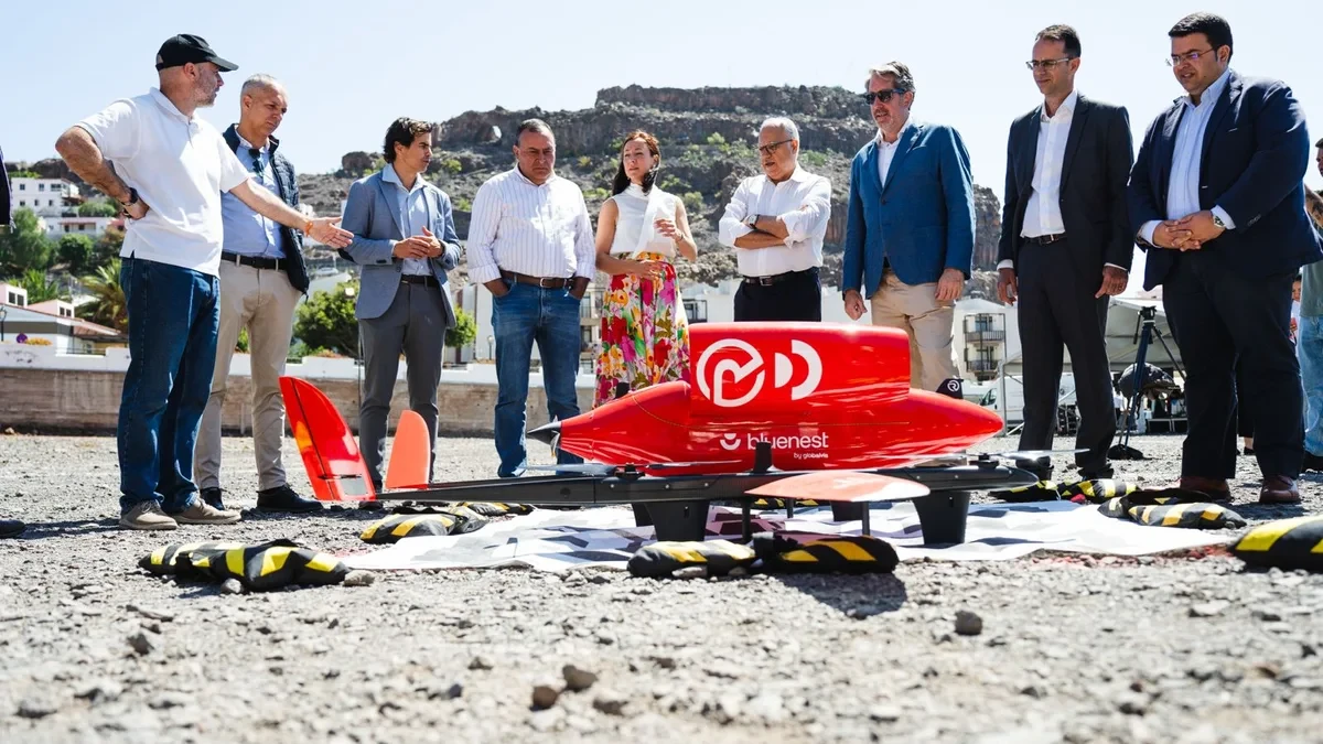 Drones para transportar pruebas médicas, La Gomera estrena un corredor aéreo sanitario pionero en España