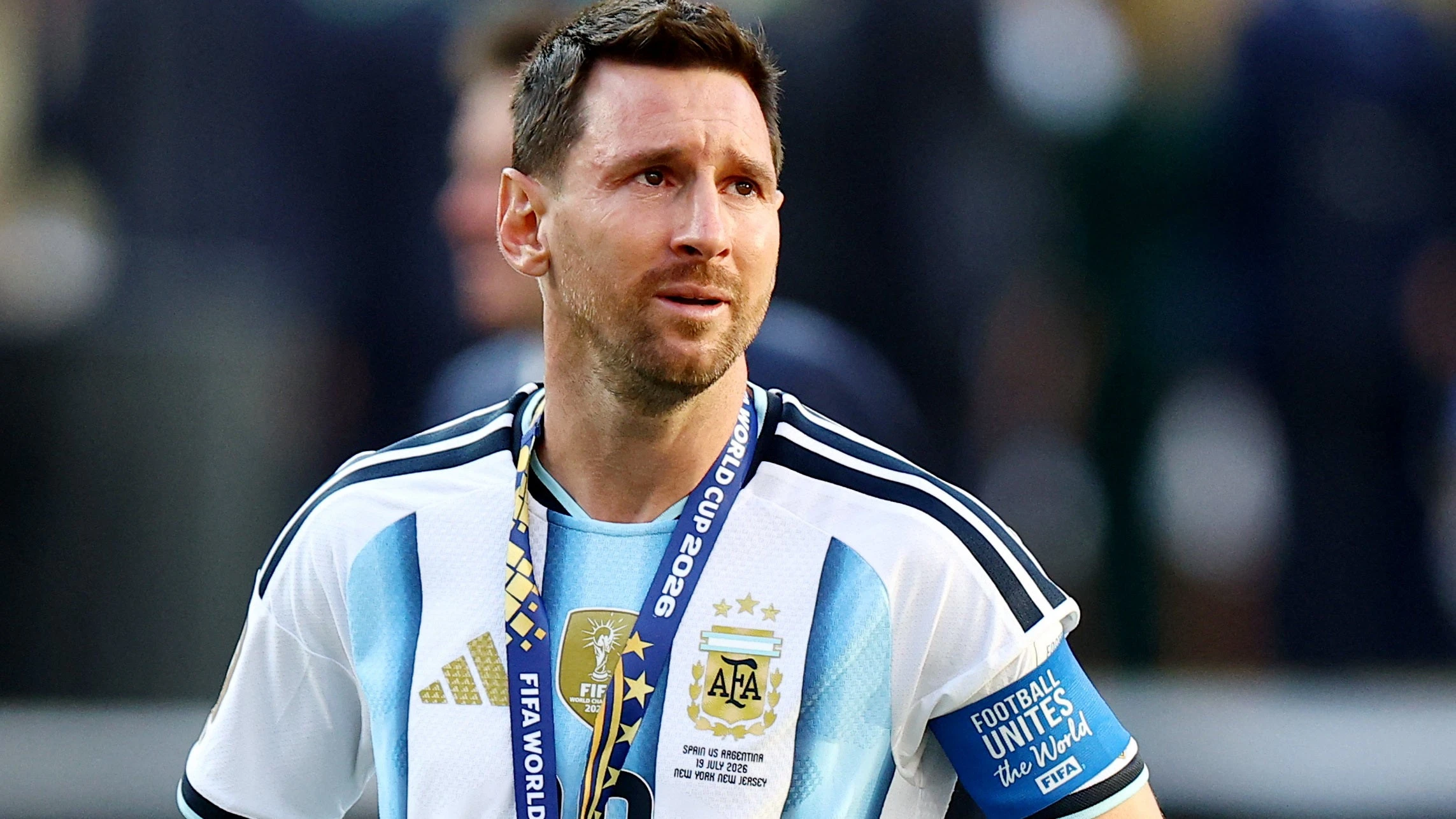 Las lágrimas de Messi ante perder su último mundial